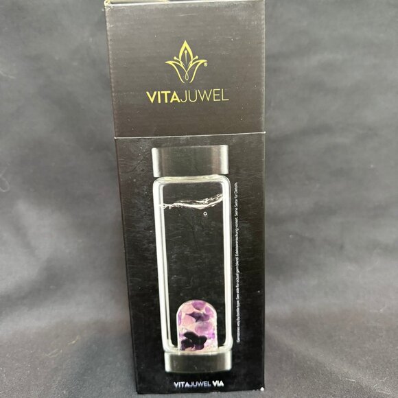 VitaJuwel Water Bottle 16.9 oz - Gemstone Vial Five Elements - NEW - Picture 2 of 8